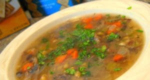 Gombaleves galuskával, ahogy a menzán is ettük