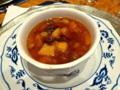 Hideg fűszeres gyümölcsleves