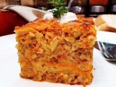 Sajtos rakott zöldbab sok-sok tejföllel