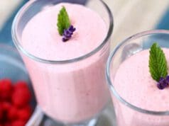 Mascarponés málnahab