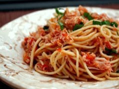 Paradicsomos-pestós spagetti