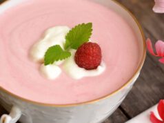 Málnakrémleves főzés nélkül