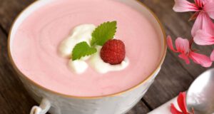 Málnakrémleves főzés nélkül