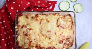 Rakott cukkini darált hússal és sok-sok sajttal