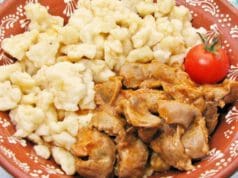 Szaftos zúzapörkölt