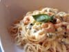 Tejszínes-garnélás spagetti, ha gyorsan kell a vacsi Tejszínes-garnélás spagetti