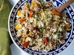 Pirított zöldséges kuszkusz zöldséges-kuszkusz