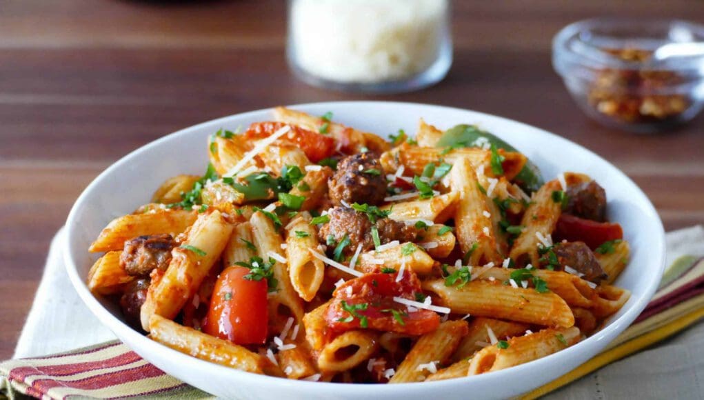 kolbászos-penne