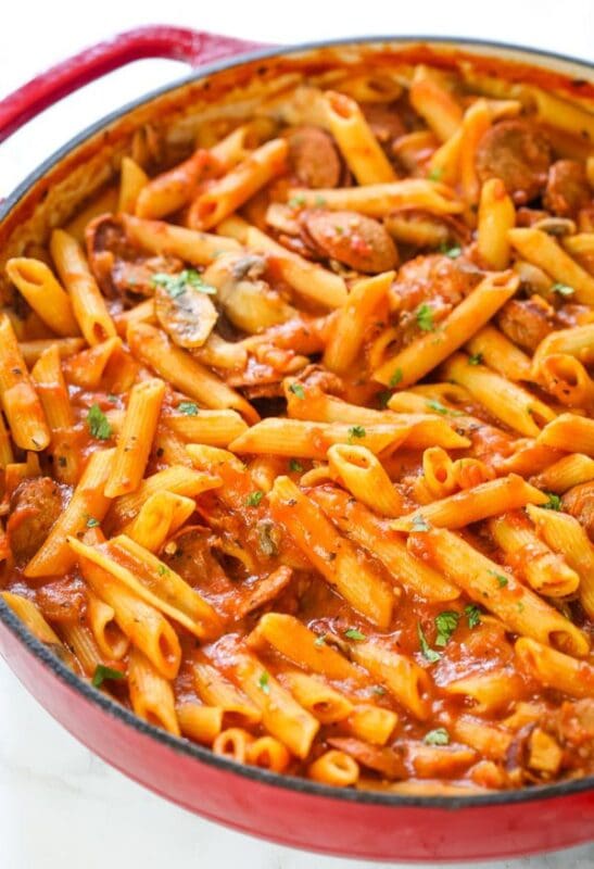 kolbászos-penne