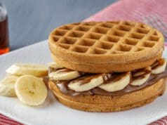 Banános-nutellás gofri nutellás-gofri