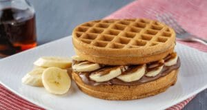 Banános-nutellás gofri nutellás-gofri