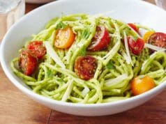 Szupergyors paradicsomos-avokádós spagetti avokádós spagetti