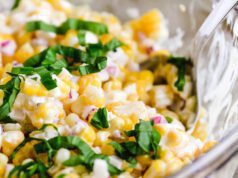 Almás majonézes kukoricasaláta kukoricasaláta