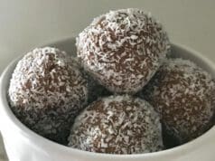 Klasszikus, rum nélküli kókuszgolyó kókuszgolyó