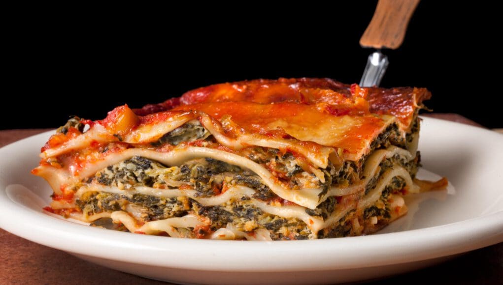 spenótos lasagne