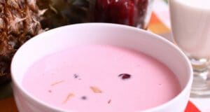 Egyszerű pudingos gyümölcsleves pudingos gyümölcsleves