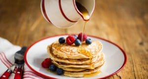 Ráérős reggelek: bögrés amerikai palacsinta juharsziruppal bögrés amerikai palacsinta