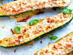 Sajttal töltött cukkini sajttal töltött cukkini