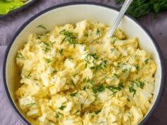 Hideg tojássaláta citrommal és kaporral felturbózva citromos tojássaláta