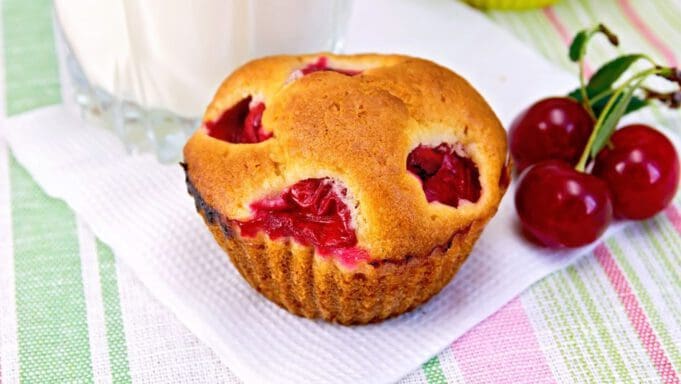 cseresznyés muffin