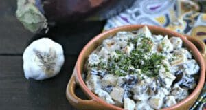 Joghurtos padlizsánsaláta joghurtos padlizsánsaláta