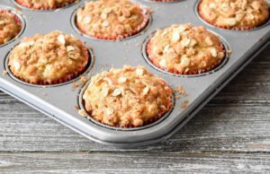 Villámgyors banános zabmuffin banános zabmuffin