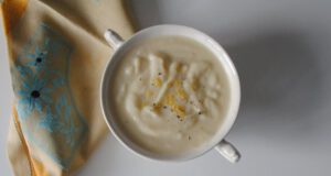 Hideg citromos almakrémleves hideg almakrémleves