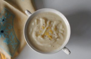 Hideg citromos almakrémleves hideg almakrémleves