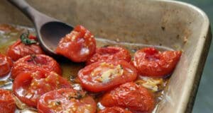 Zamatos tepsiben sült paradicsom sült paradicsom
