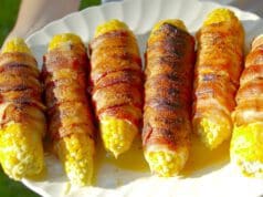 Baconbe tekert grillezett kukorica baconbe tekert grillezett kukorica