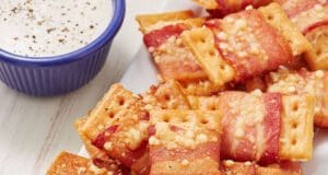 Baconös keksz ropogós