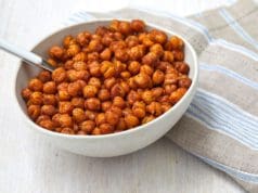 Tepsiben sült fűszeres csicseriborsó sült csicseriborsó