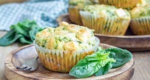 Omlós fetás-spenótos muffin fetás spenótos muffin