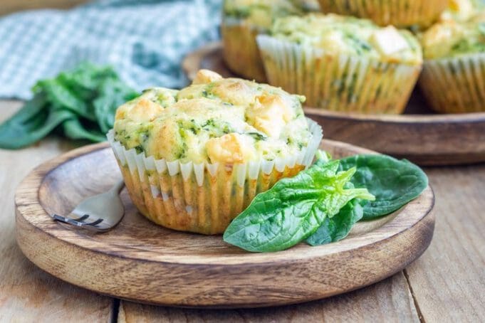 fetás spenótos muffin