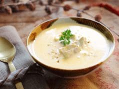 Fokhagymás camembert krémleves camembert krémleves