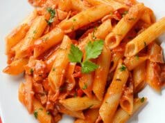 Sültpaprika-krémes penne, az ízig-vérig olasz tészta sültpaprika-krémes tészta