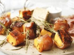 Bacon szalonnába tekert sütőtök baconbe tekert sütőtök