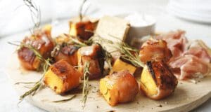 Bacon szalonnába tekert sütőtök baconbe tekert sütőtök