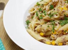 Villámgyors tonhalas-kukoricás penne tonhalas-kukoricás penne