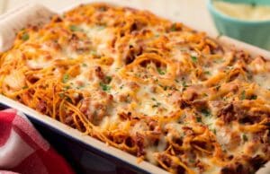 Tepsiben sült bolognai spagetti tepsiben sült bolognai spagetti
