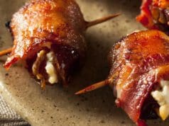 Baconbe tekert sült datolya kecskesajttal baconbe tekert datolya