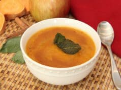 Almás édesburgonya-krémleves édesburgonya krémleves alma