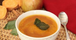 Almás édesburgonya-krémleves édesburgonya krémleves alma