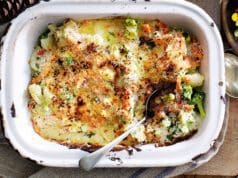 Krémes karfiolgratin brokkolival karfiolgratin