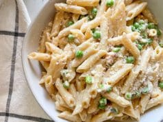 Tejszínes-zöldborsós tészta tejszínes zöldborsós tészta