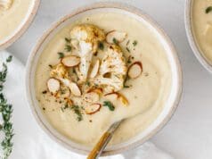 Sült karfiol krémleves sült karfiol krémleves