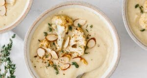 Sült karfiol krémleves sült karfiol krémleves