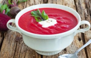 Karácsonyi narancsos céklakrémleves narancsos céklakrémleves