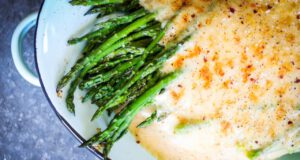 Csőben sült spárga besamellel csőben sült spárga