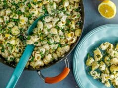 20 perces ricottás-zöldborsós tészta ricottás zöldborsós tészta